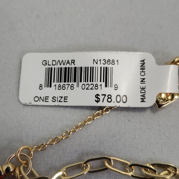 Rebecca Minkoff - Layered Collar Necklace with Multi Seed Beads Gold/War… - Picture 6 of 6